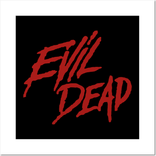 Evil dead horror lettering Posters and Art